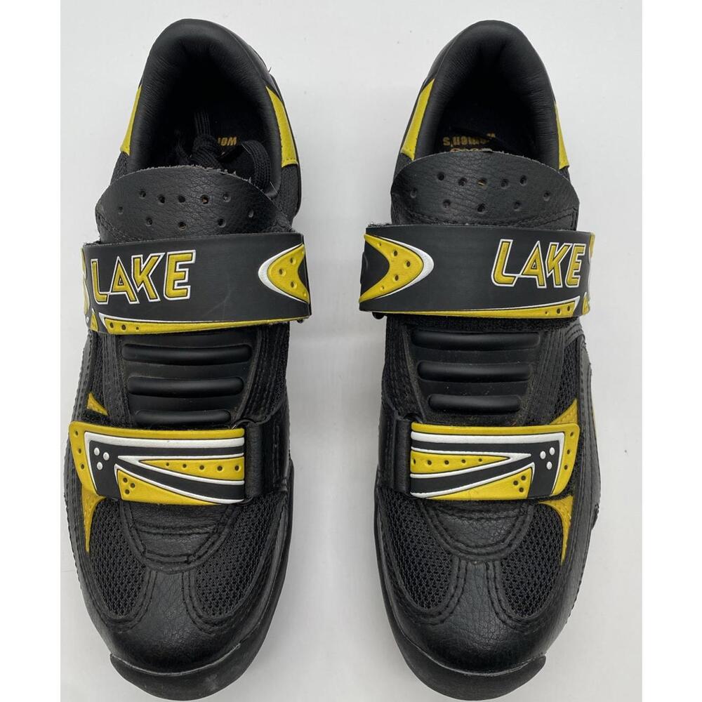 LAKE CYCLING Women's Size 7.5-8 Black & Yellow Shoes EU 39.5 Mountain Great Cond